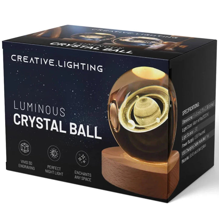 3D Engraved Crystal Sphere - Celestia | Kalsten