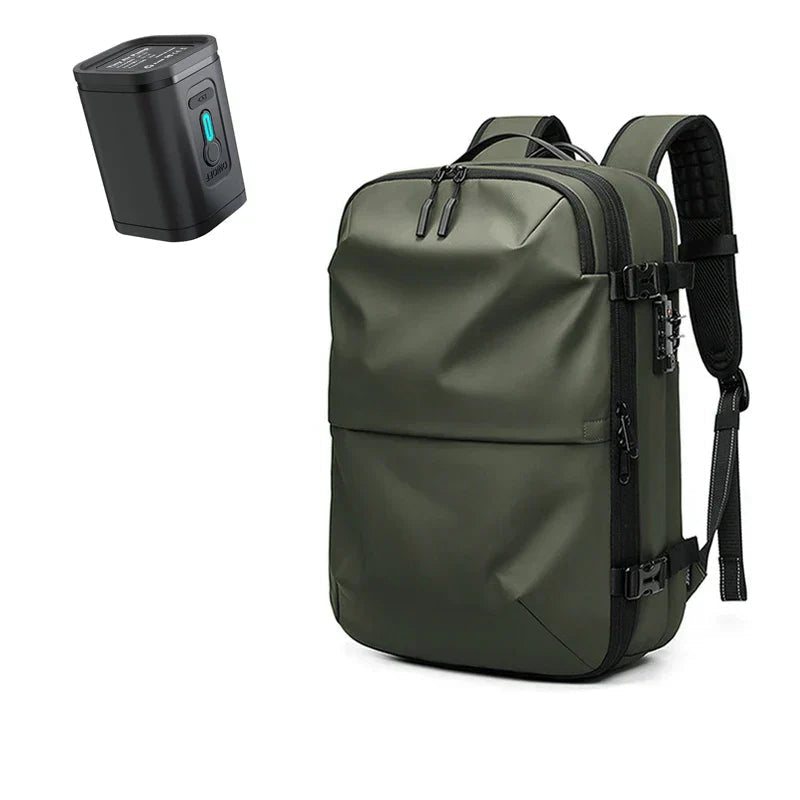 Packlite Slim – Waterproof compression backpack with USB connection for hand luggage | Kalsten