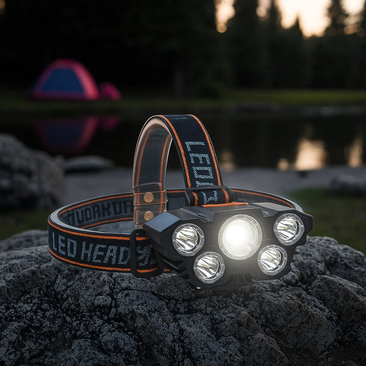 Headlamp 300 Lumen 180° adjustable angle – 4 lighting modes | Kalsten