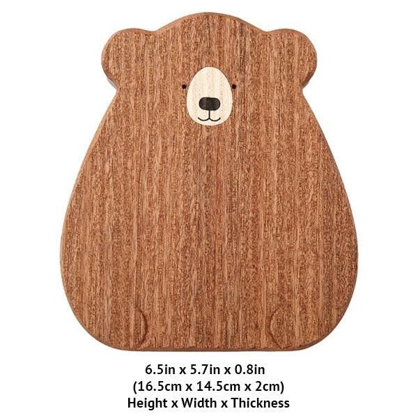 Papa Baby Mama Bear Wooden Serving Plate Cutting Board | Kalsten