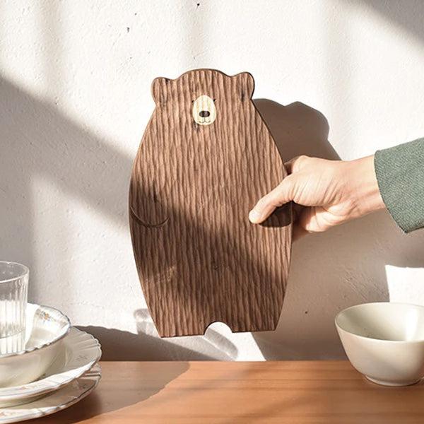 Papa Baby Mama Bear Wooden Serving Plate Cutting Board | Kalsten