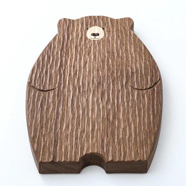 Papa Baby Mama Bear Wooden Serving Plate Cutting Board | Kalsten