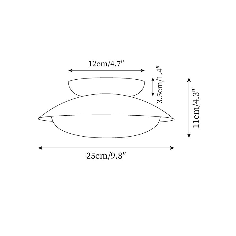Ceiling Light Metal Dome 9.8 in LED Green Brown Bathroom Kitchen Flush Mount Fixture | Kalsten