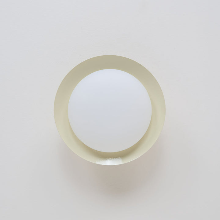 Ceiling Light Metal Dome 9.8 in LED Green Brown Bathroom Kitchen Flush Mount Fixture | Kalsten