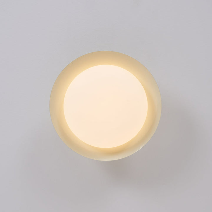 Ceiling Light Metal Dome 9.8 in LED Green Brown Bathroom Kitchen Flush Mount Fixture | Kalsten