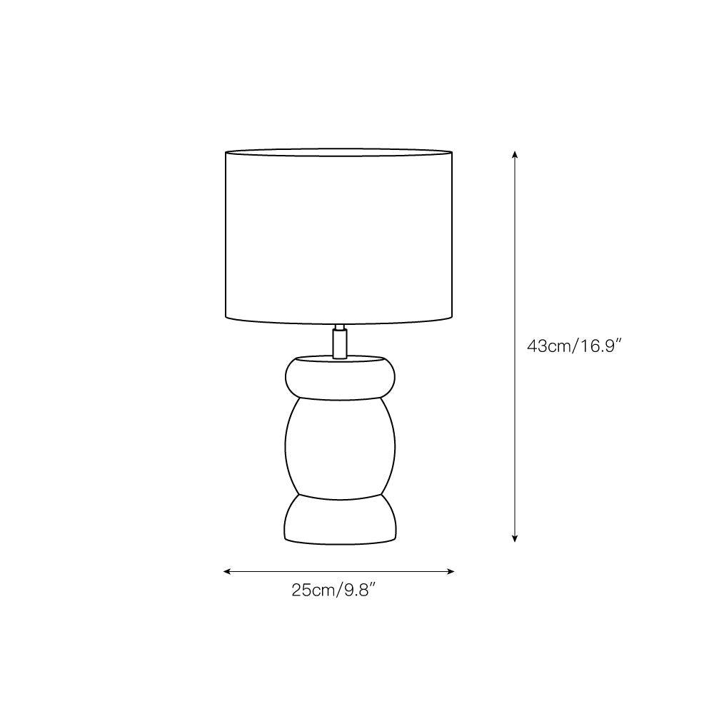 Pebble Wood Table Lamp | Kalsten
