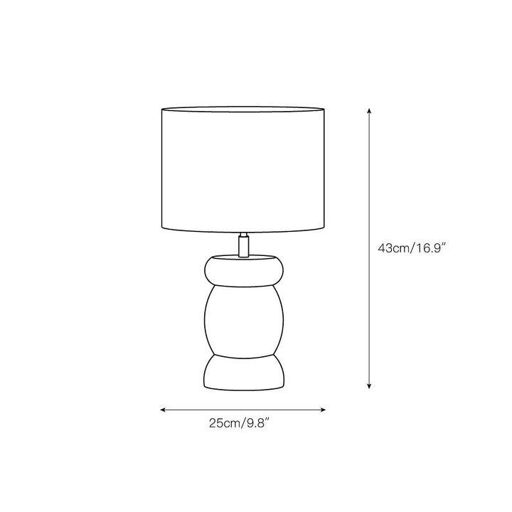 Pebble Wood Table Lamp | Kalsten