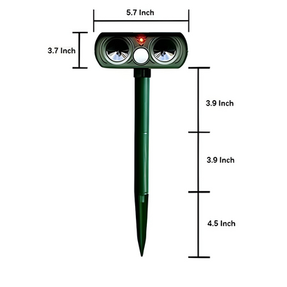 BowLift | Solar Ultrasonic Outdoor Pest Repeller Motion Activated