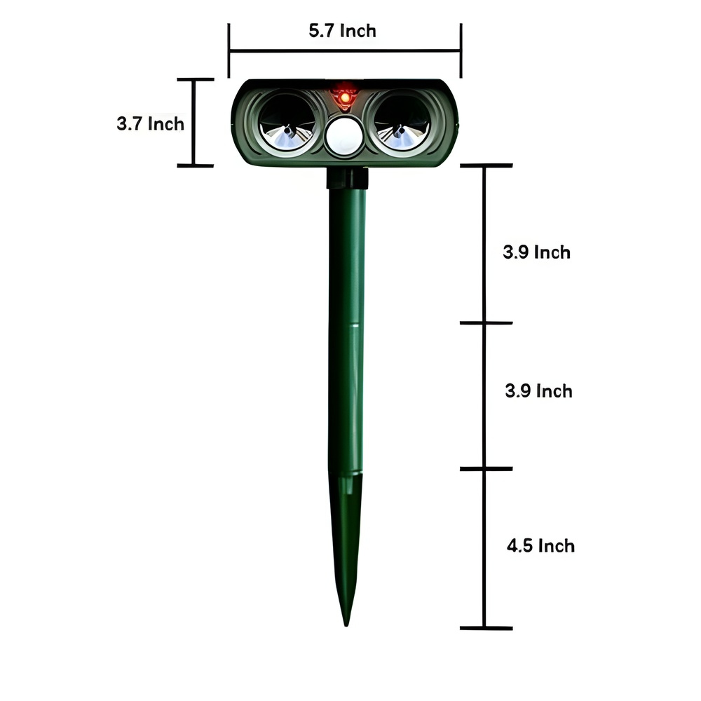Kalsten | Solar Ultrasonic Outdoor Pest Repeller Motion Activated