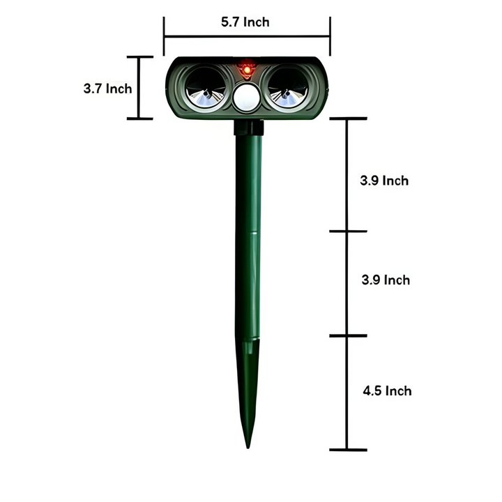 Kalsten | Solar Ultrasonic Outdoor Pest Repeller Motion Activated
