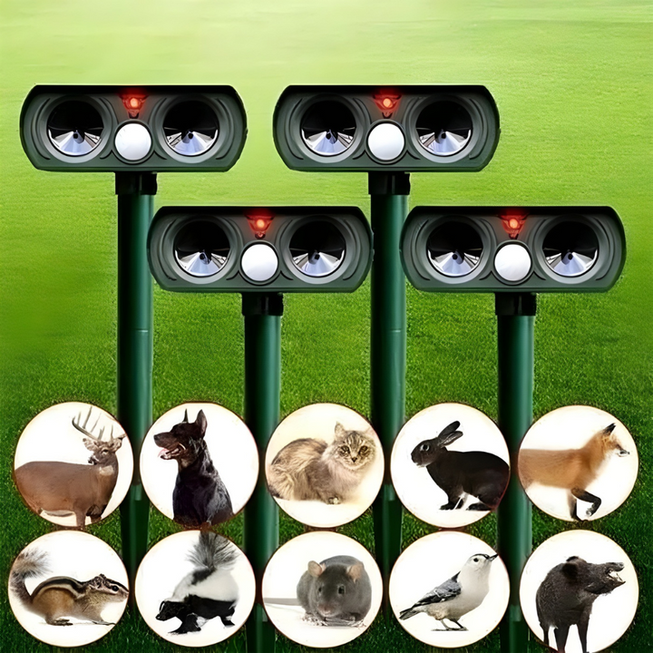 Kalsten | Solar Ultrasonic Outdoor Pest Repeller Motion Activated