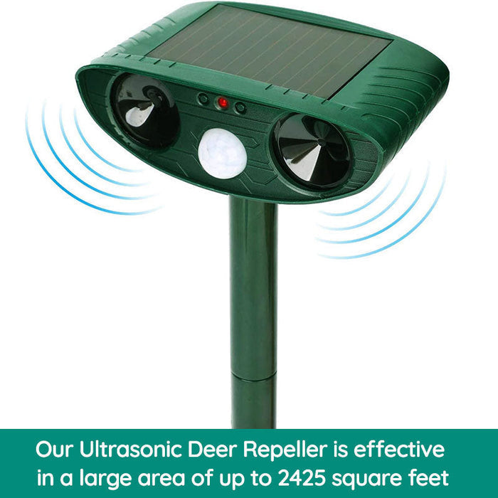 Kalsten | Raccoon Outdoor Ultrasonic Repeller - Solar-powered Ultrasonic Animal and Pest Control - Get rid of raccoons within 48 hours