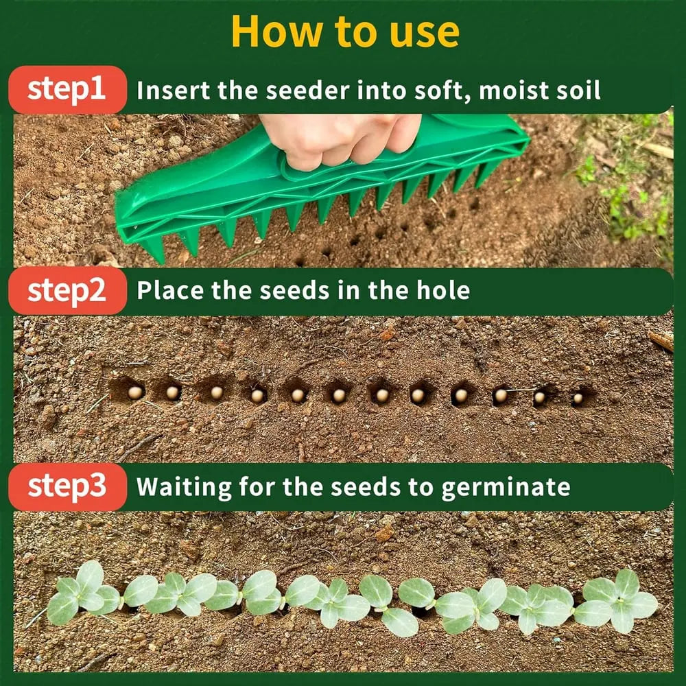 Kalsten | Plant dibber with 12-hole template – Easy even seed sowing