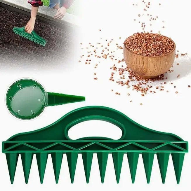 Kalsten | Plant dibber with 12-hole template – Easy even seed sowing