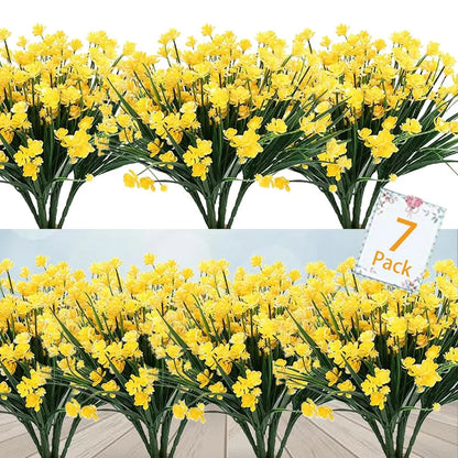 BowLift | Low-maintenance artificial outdoor flowers – Realistic and UV-resistant (7-pack)