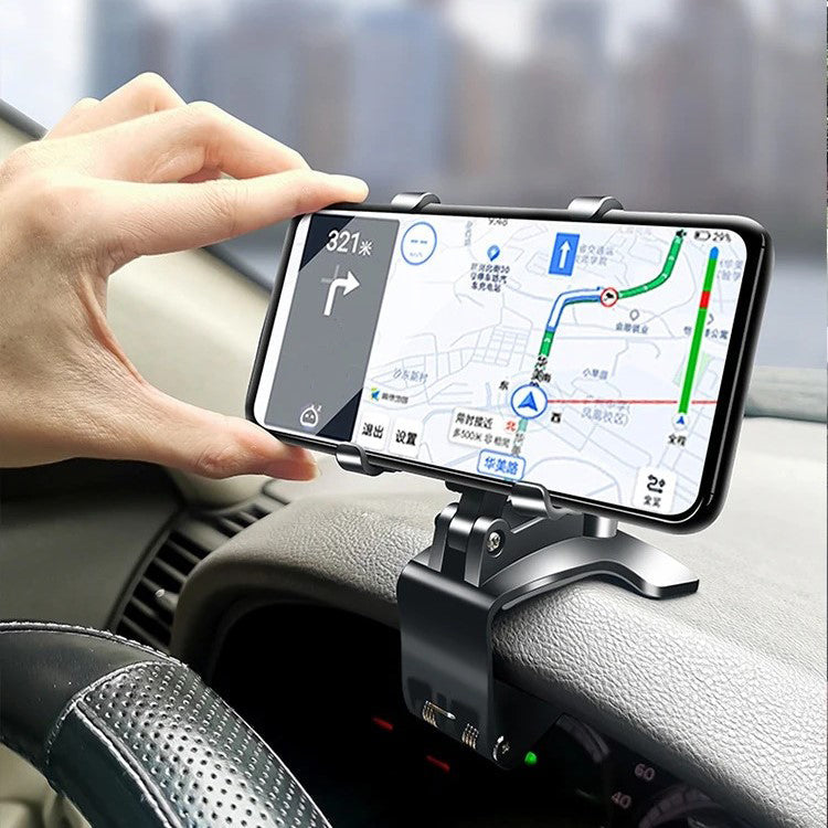 Skanto | Car Phone Holder with Adjustable Mount for Dashboard and Windshield - Universal Fit for Smartphones and GPS Devices