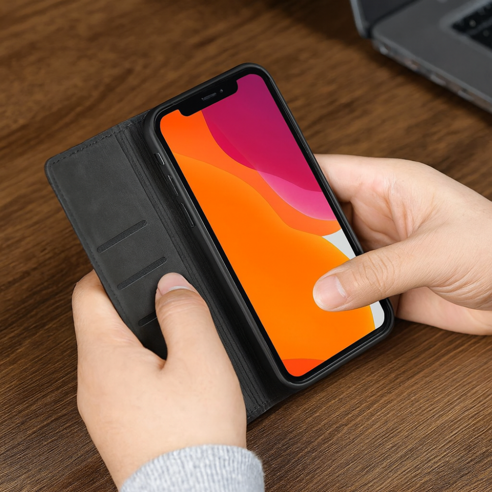 Leather Magnetic Phone Case Slim Shockproof Cover Kalsten