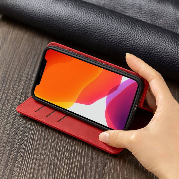 Leather Magnetic Phone Case Slim Shockproof Cover Kalsten