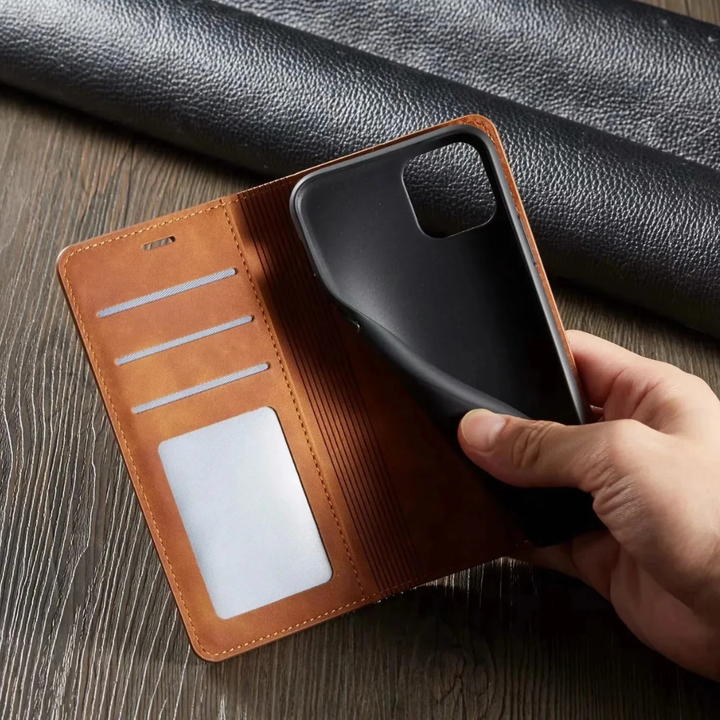 Leather Magnetic Phone Case Slim Shockproof Cover Kalsten