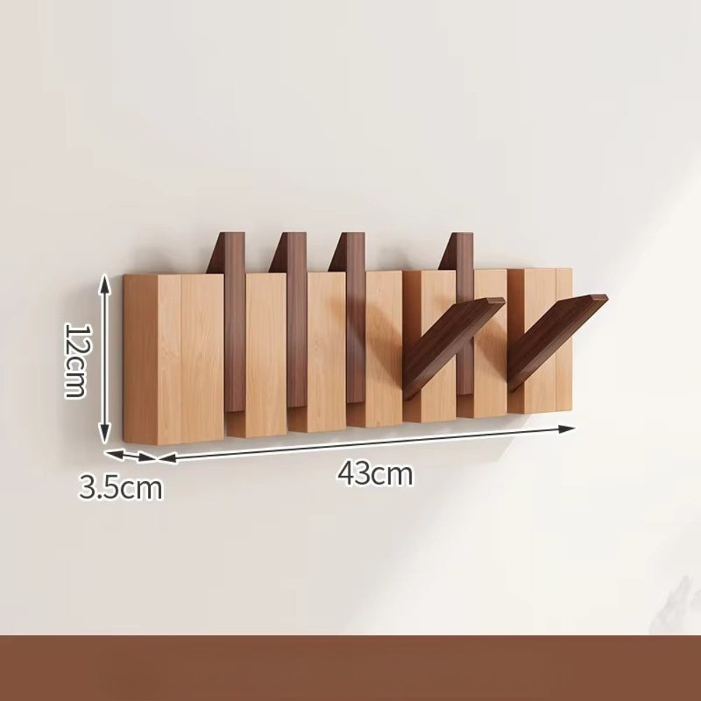 Kalsten | Piano Foldable Wooden Flip Hook Wall Rack