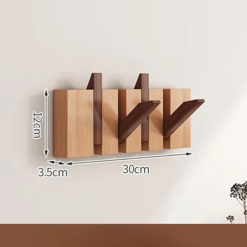 Kalsten | Piano Foldable Wooden Flip Hook Wall Rack