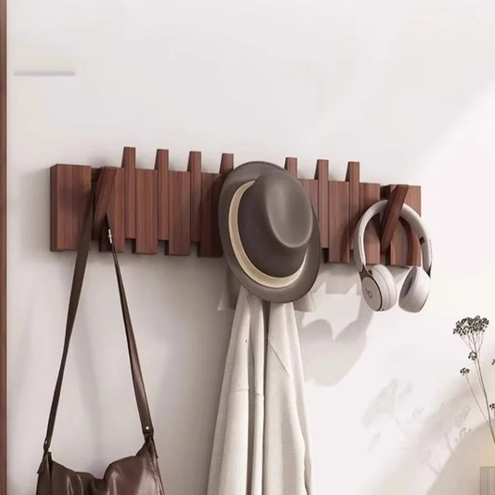 Kalsten | Piano Foldable Wooden Flip Hook Wall Rack