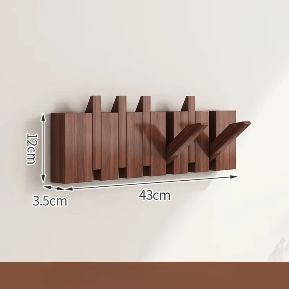 Kalsten | Piano Foldable Wooden Flip Hook Wall Rack