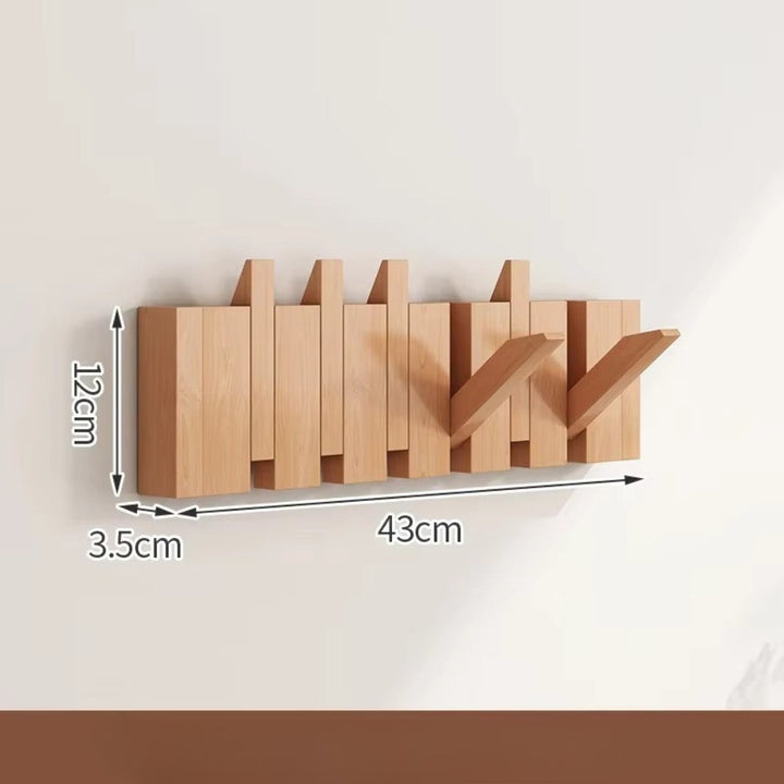 Kalsten | Piano Foldable Wooden Flip Hook Wall Rack