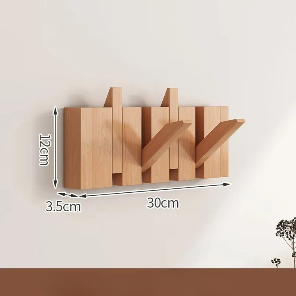 Kalsten | Piano Foldable Wooden Flip Hook Wall Rack