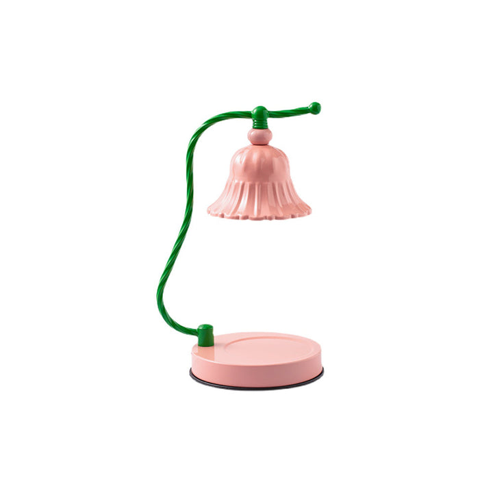 BloomAura – Charming Pink Glass Table Lamp | Kalsten