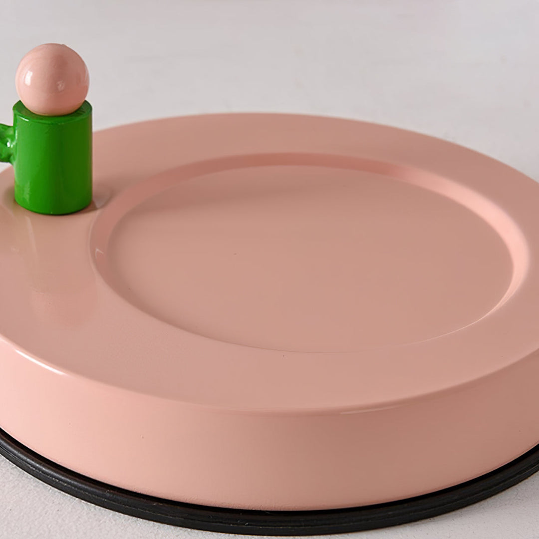 BloomAura – Charming Pink Glass Table Lamp | Kalsten