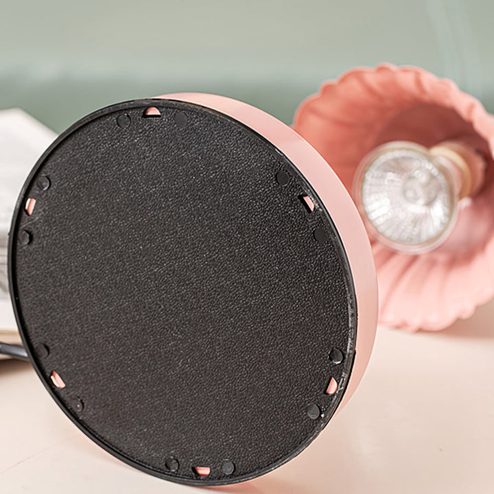 BloomAura – Charming Pink Glass Table Lamp | Kalsten