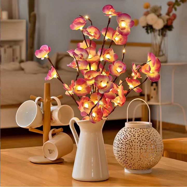 LED Lighted Artificial Branch Table Lamp | Kalsten