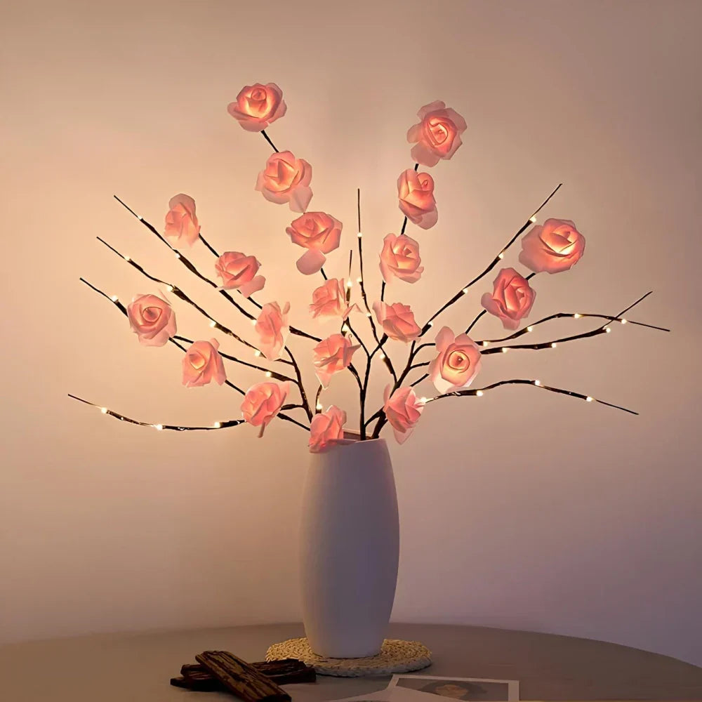 LED Lighted Artificial Branch Table Lamp | Kalsten
