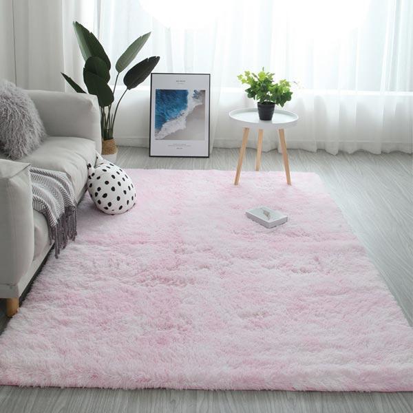 Plush Rainbow Colorful Fur Rug | Kalsten