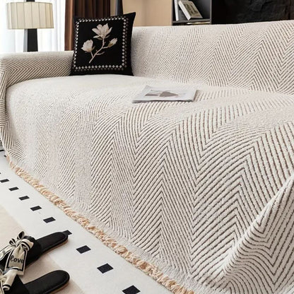 Skanto | Herringbone Sofa Cover, Splash-proof and Non-slip
