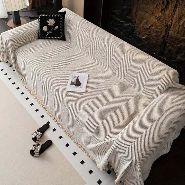 Kalsten | Herringbone Sofa Cover, splash-proof and non-slip