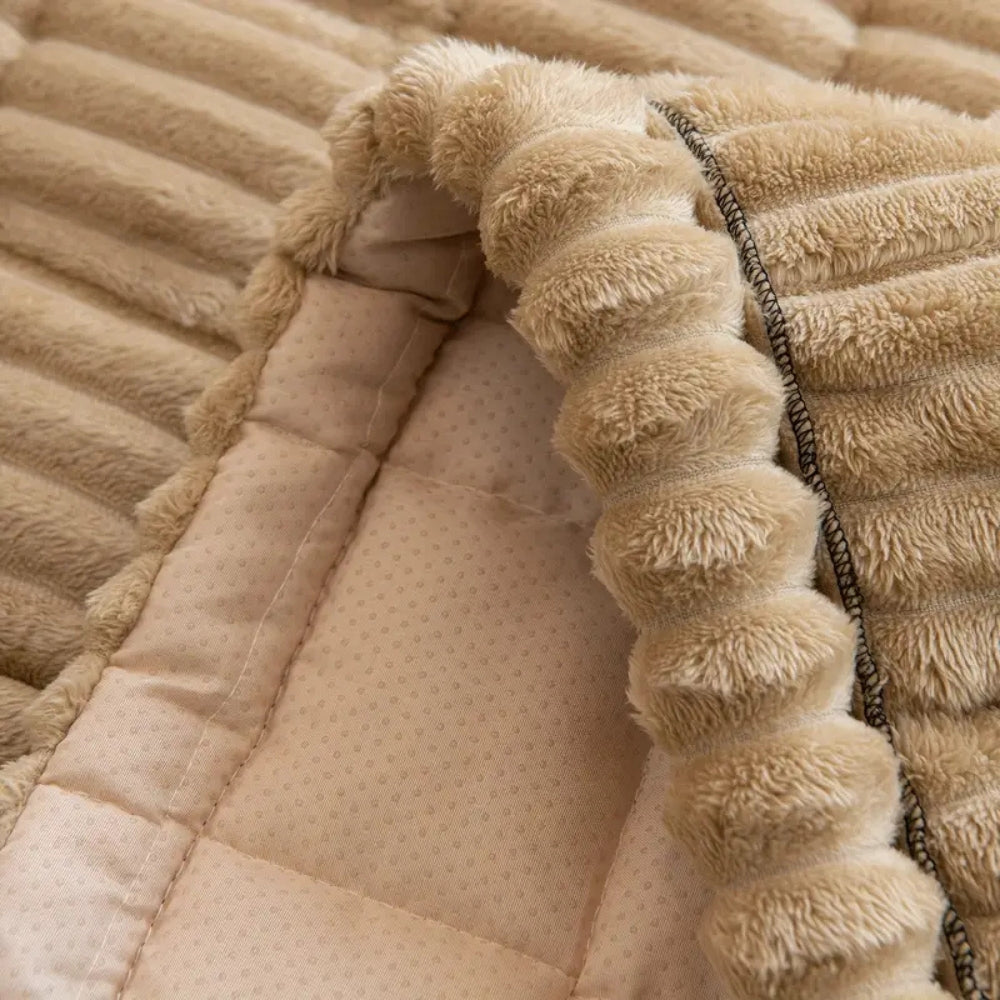 Plush Sofa Cushion Cover