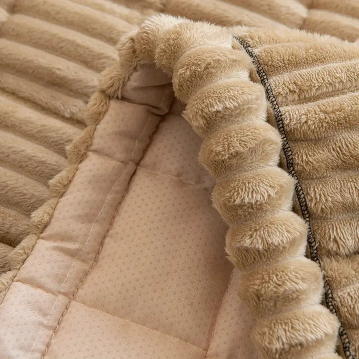 Plush Sofa Cushion Cover