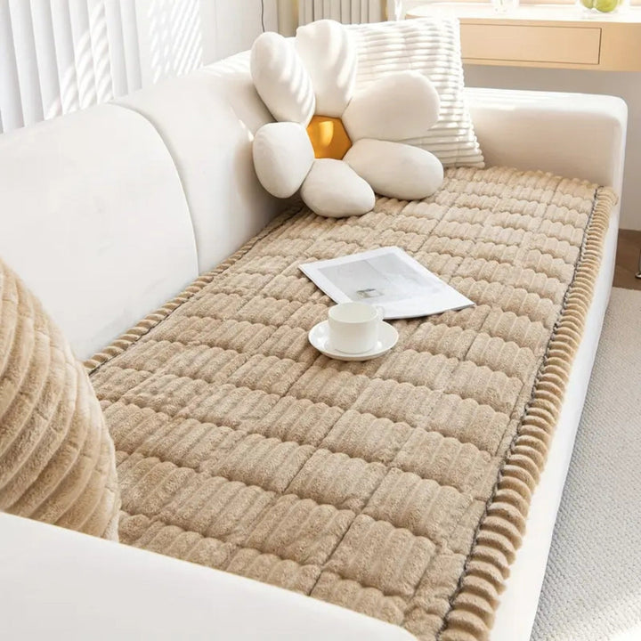 Plush Sofa Cushion Cover