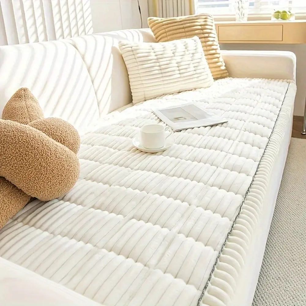 Plush Sofa Cushion Cover