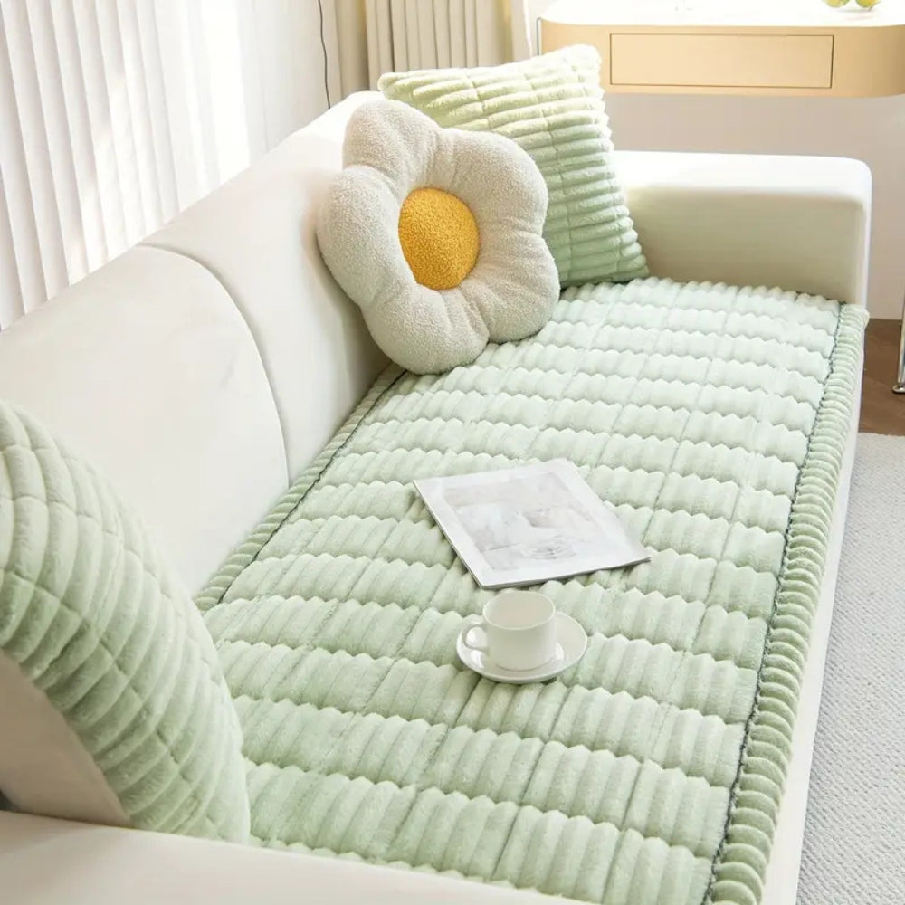 Plush Sofa Cushion Cover