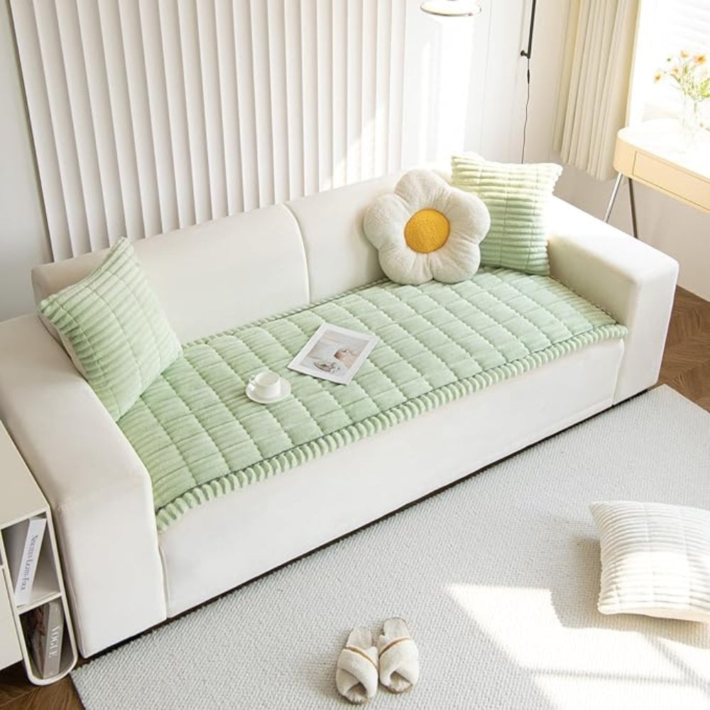 Plush Sofa Cushion Cover