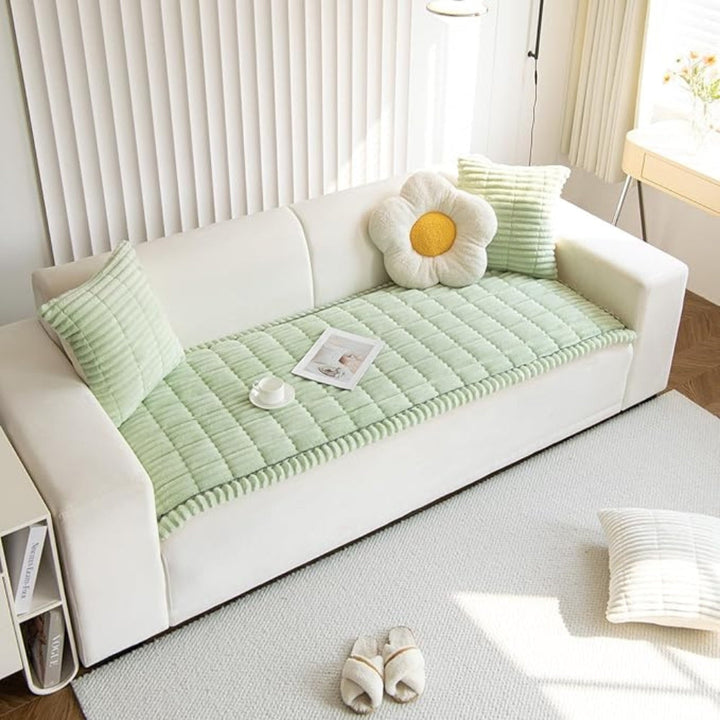 Plush Sofa Cushion Cover