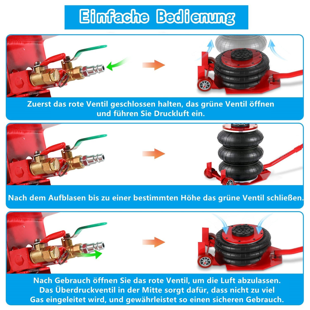 3T Pneumatic Triple Bag Airjack | Kalsten