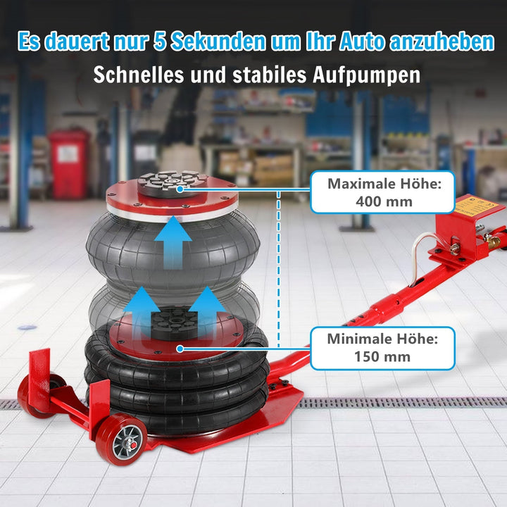 3T Pneumatic Triple Bag Airjack | Kalsten