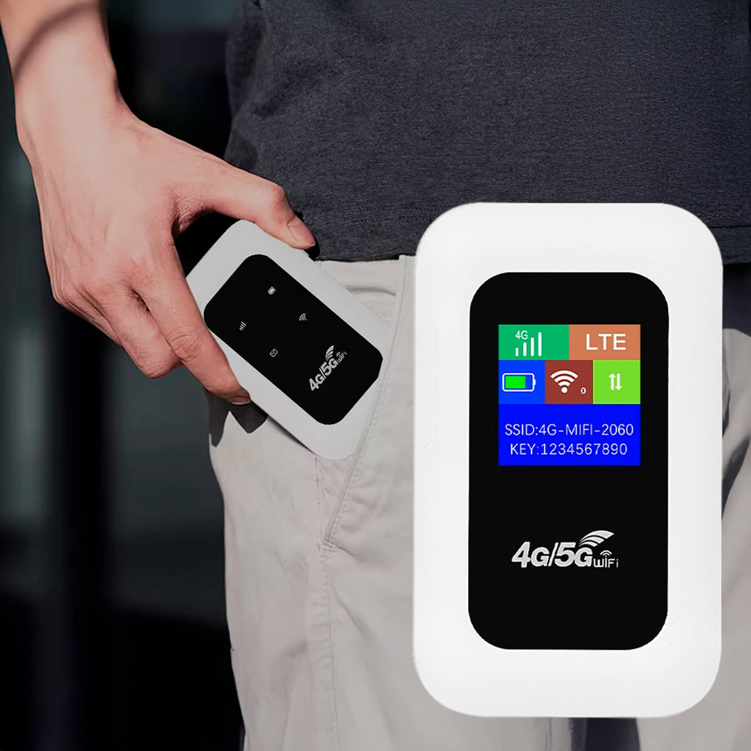 Kalsten | Portable 5G Wi-Fi Router | Secure, High-Speed Connection for Travel & Home Use