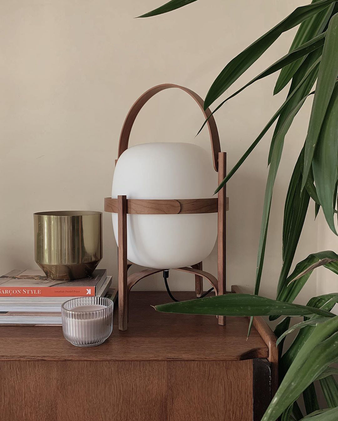 Portable Lantern Glass Portable lamp Table Lamp | Kalsten