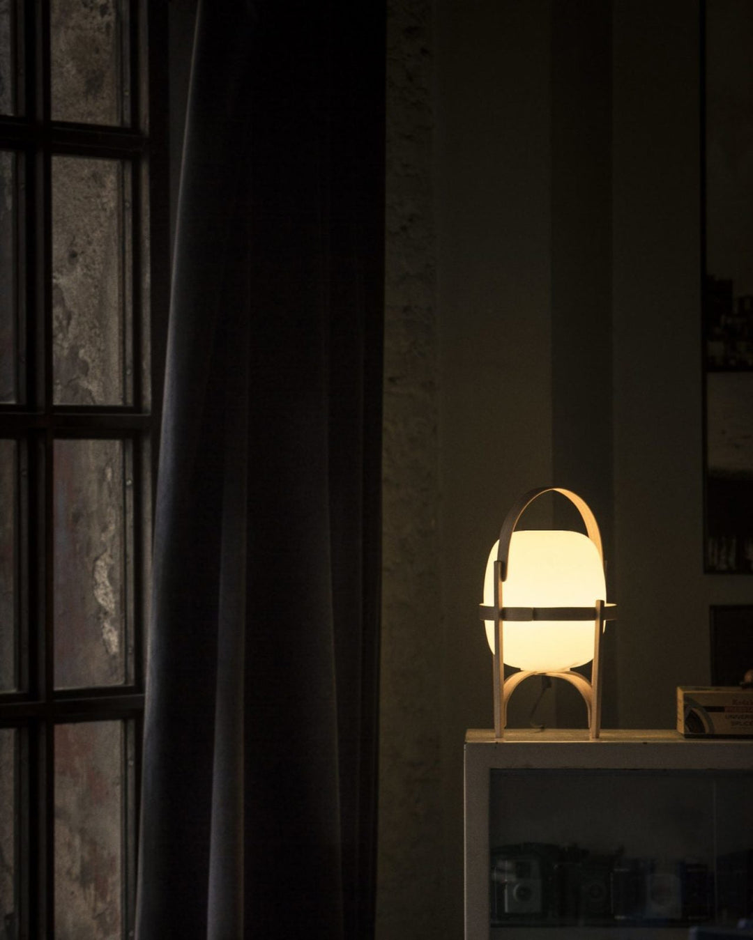 Portable Lantern Glass Portable lamp Table Lamp | Kalsten