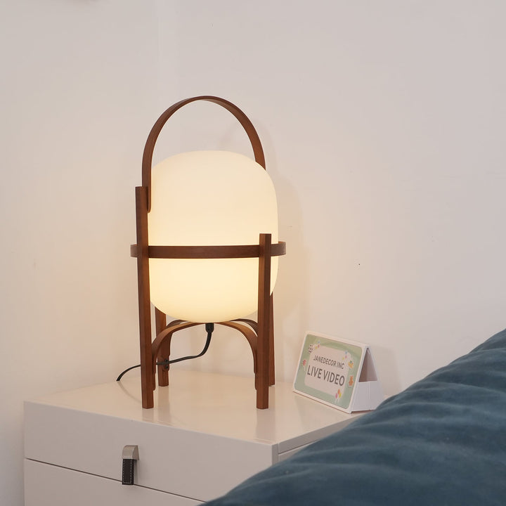 Portable Lantern Glass Portable lamp Table Lamp | Kalsten